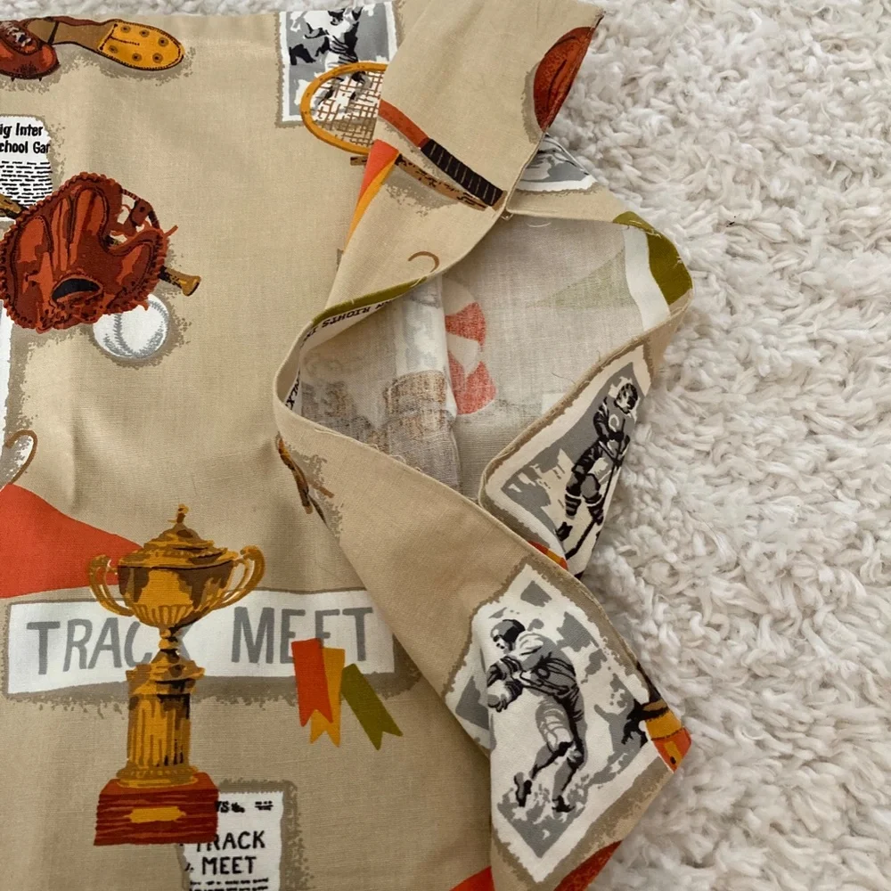Vintage Sports themed pillow cover case